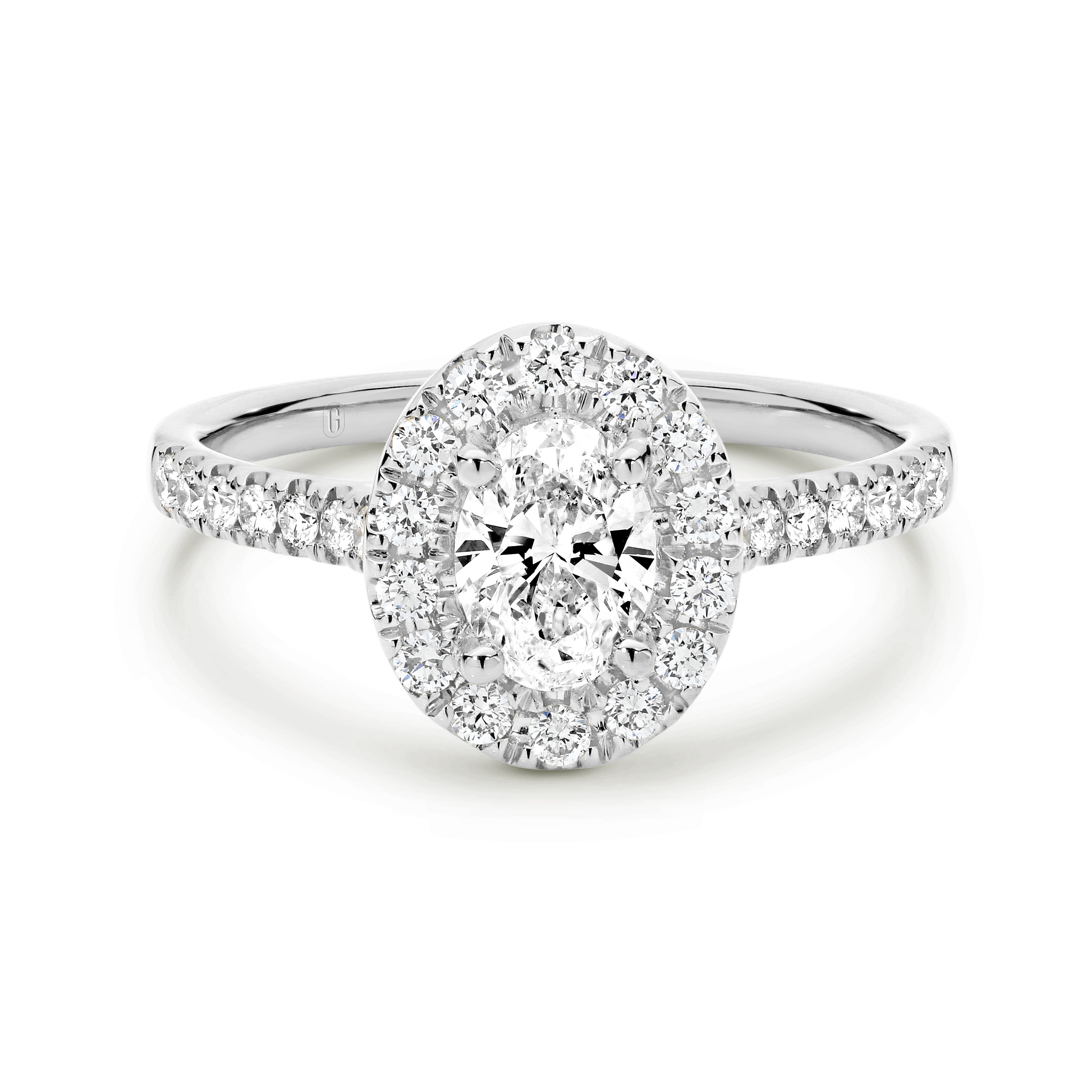 Tina Oval Cut Diamond Engagement Ring - Garen Jewellery