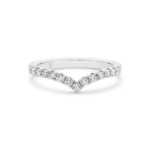 Diamond V Shape Ring - Garen Jewellery