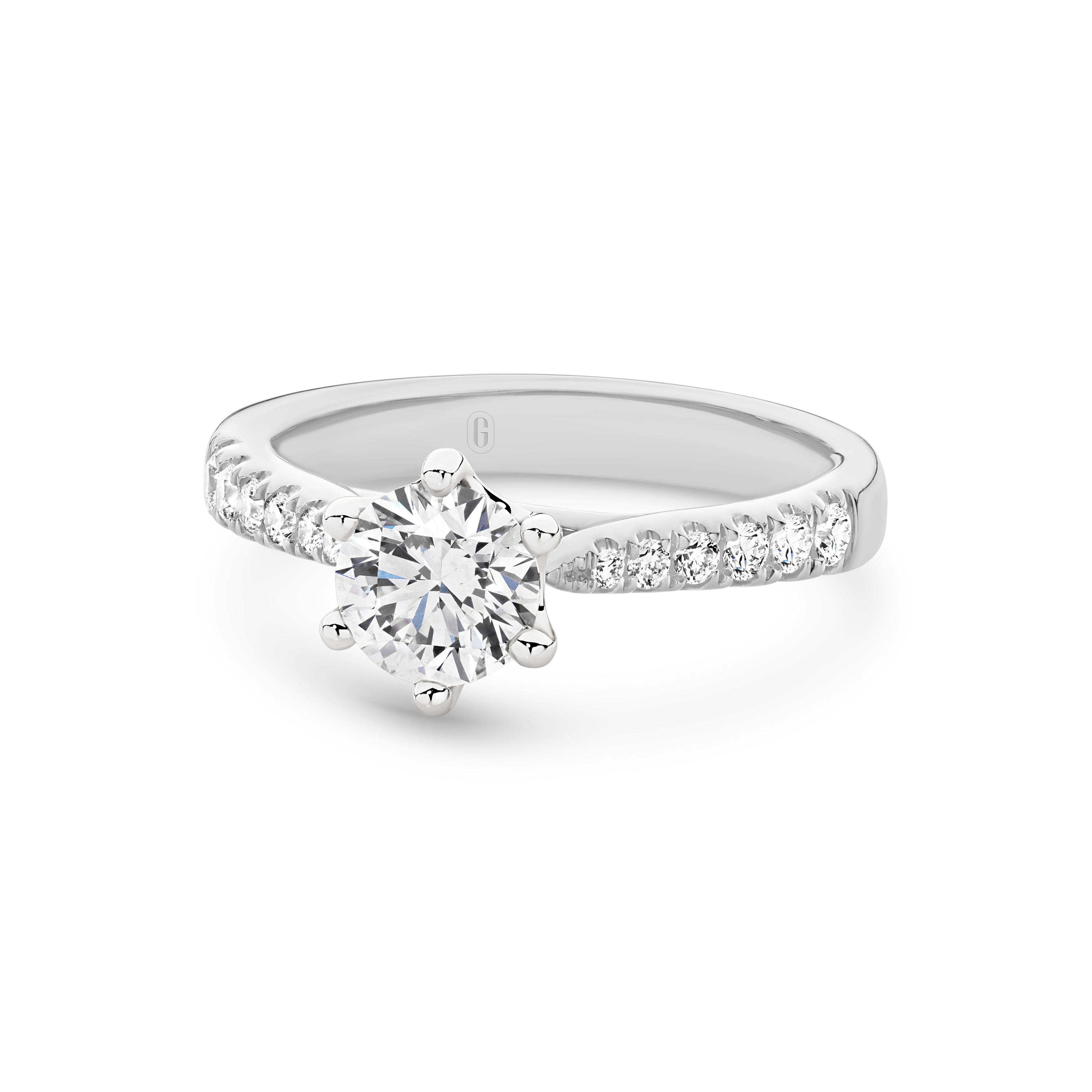YASMIN - Round Cut Diamond Ring - Garen Jewellery